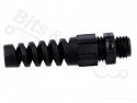 Kabelwartel met trekontlasting M12 IP68 polyamide zwart